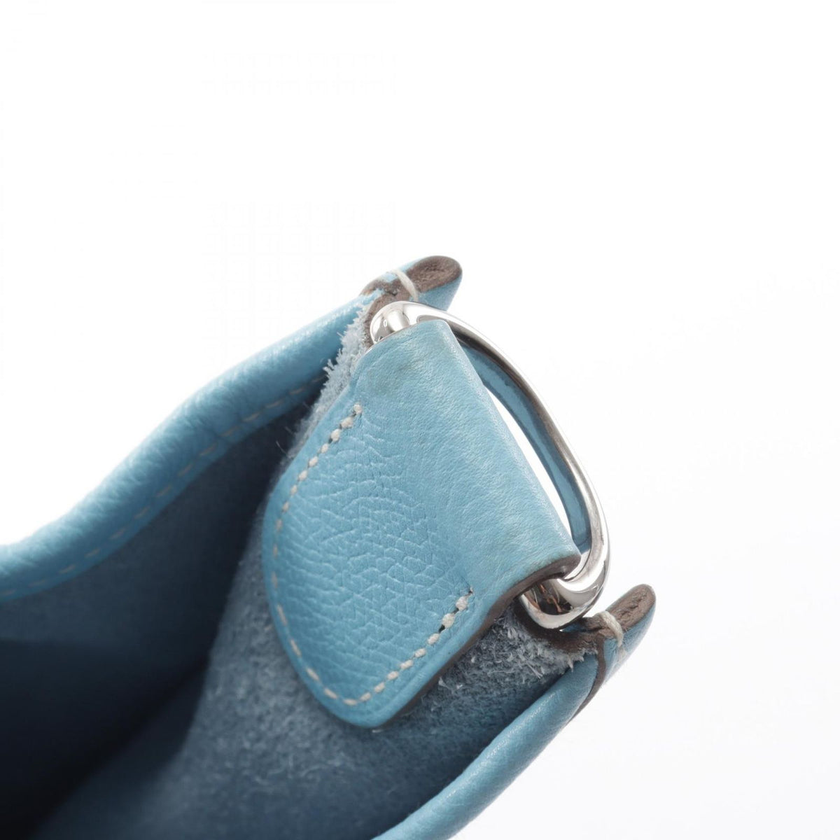 Hermes Shoulder Bag Evelyne 3 Trois GM Celeste — view 8