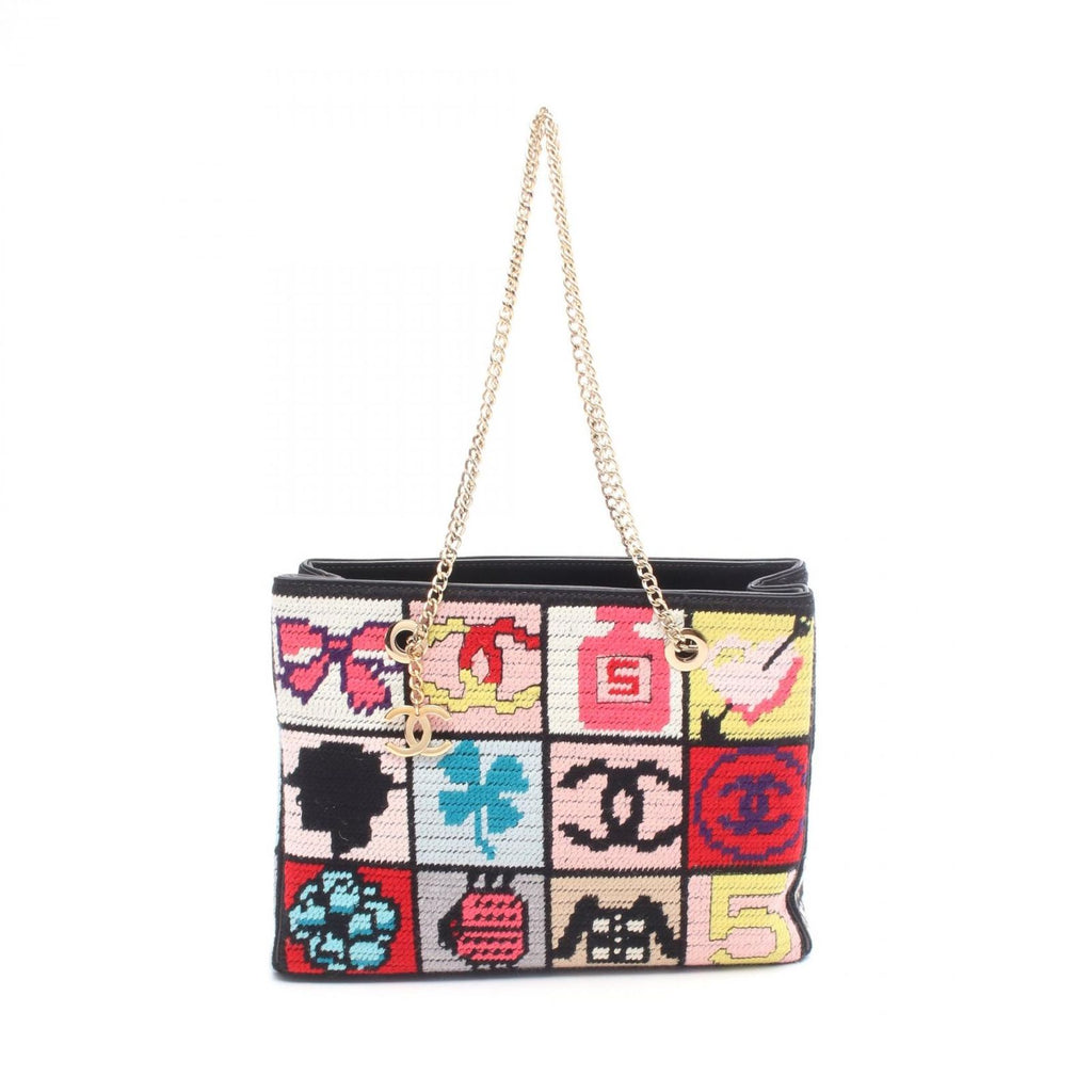 Chanel Shoulder Bag Icon Multi Leather Chain
