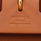 Hermes Handbag Herbag Zip PM Fauve 2-Way Canvas Leather — view 4