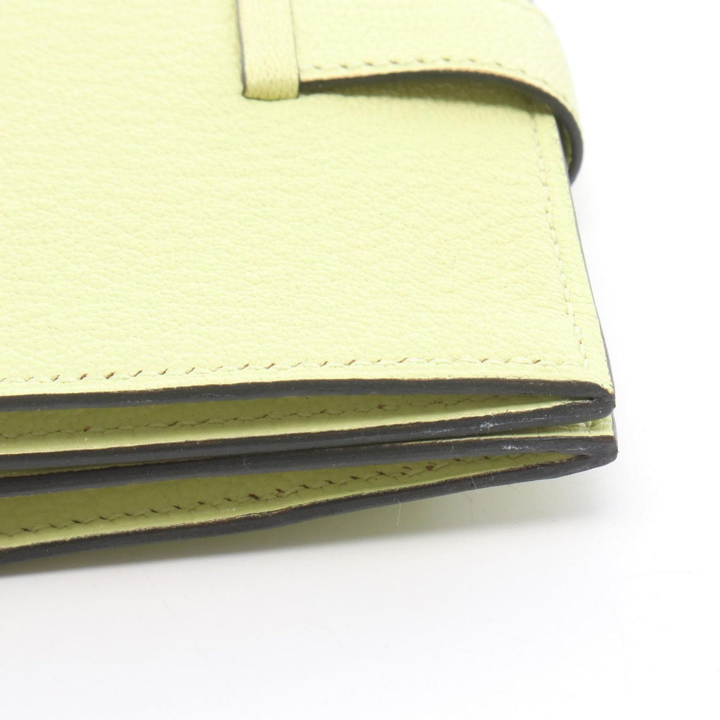 Hermes Card Case Bearn Jaune Bourjon Leather — view 7