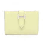 Hermes Card Case Bearn Jaune Bourjon Leather