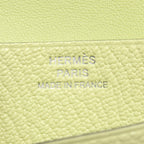 Hermes Card Case Bearn Jaune Bourjon Leather — view 4