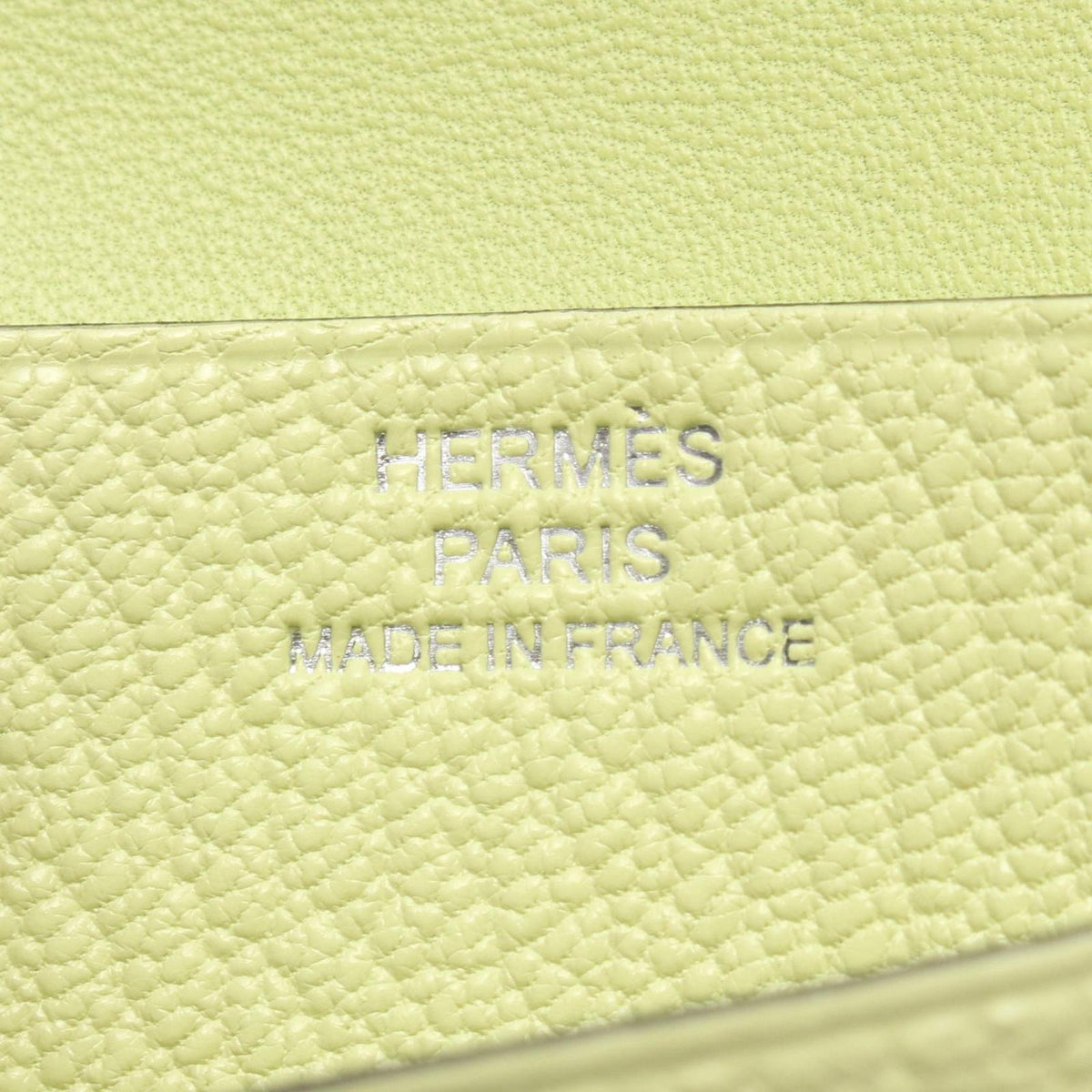 Hermes Card Case Bearn Jaune Bourjon Leather — view 4
