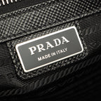 Prada Tote Bag Black Saffiano Leather Triangle Logo Business — view 4