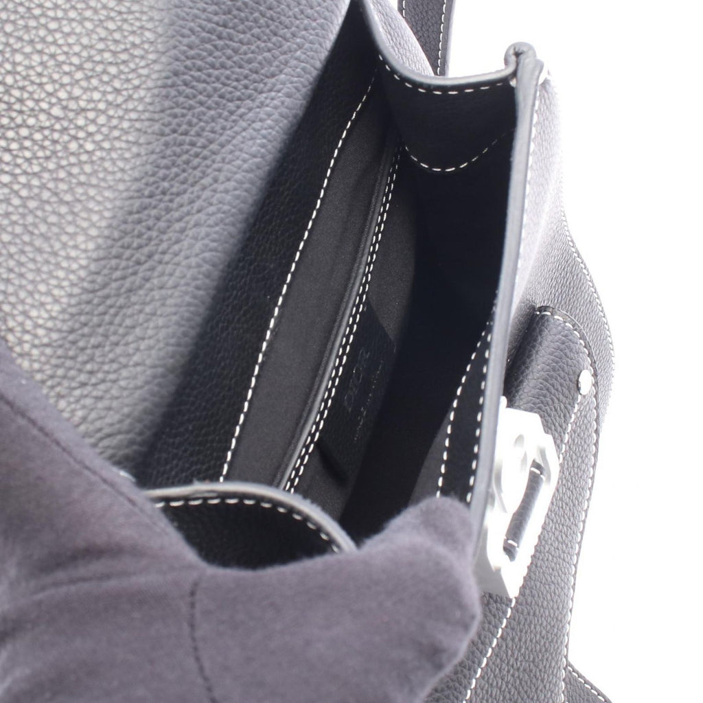 Dior Backpack Gallop Oblique Black Leather Saddle Mini — view 3
