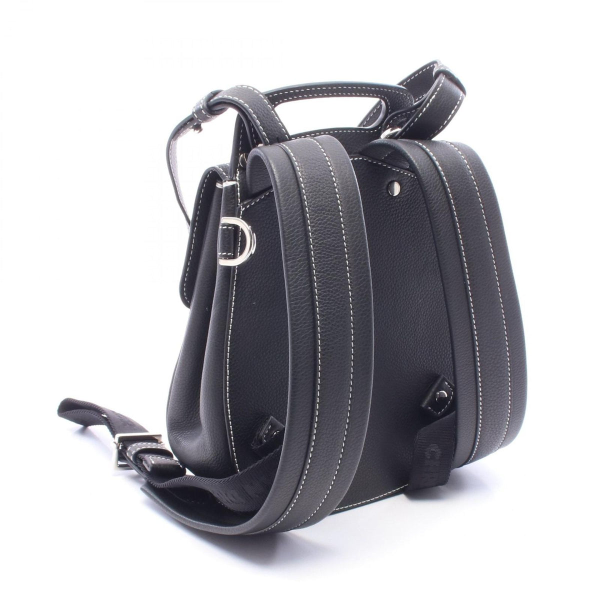 Dior Backpack Gallop Oblique Black Leather Saddle Mini — view 2