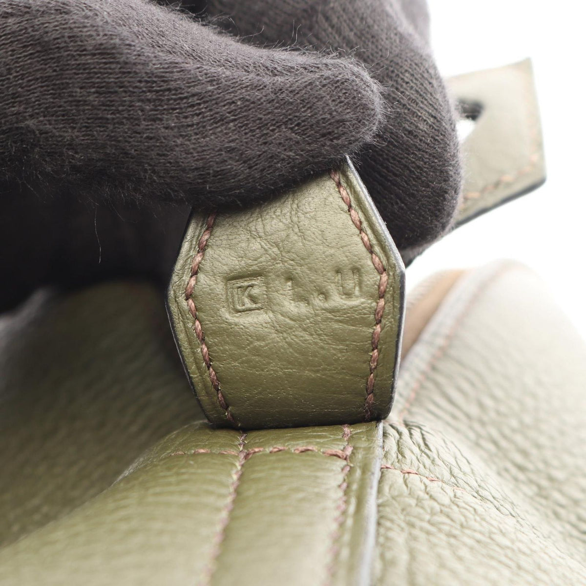 Hermes Handbag Bolide 31 2-Way Olive Green Leather — view 5