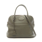 Hermes Handbag Bolide 31 2-Way Olive Green Leather