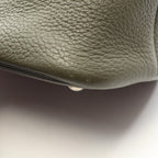 Hermes Handbag Bolide 31 2-Way Olive Green Leather — view 6