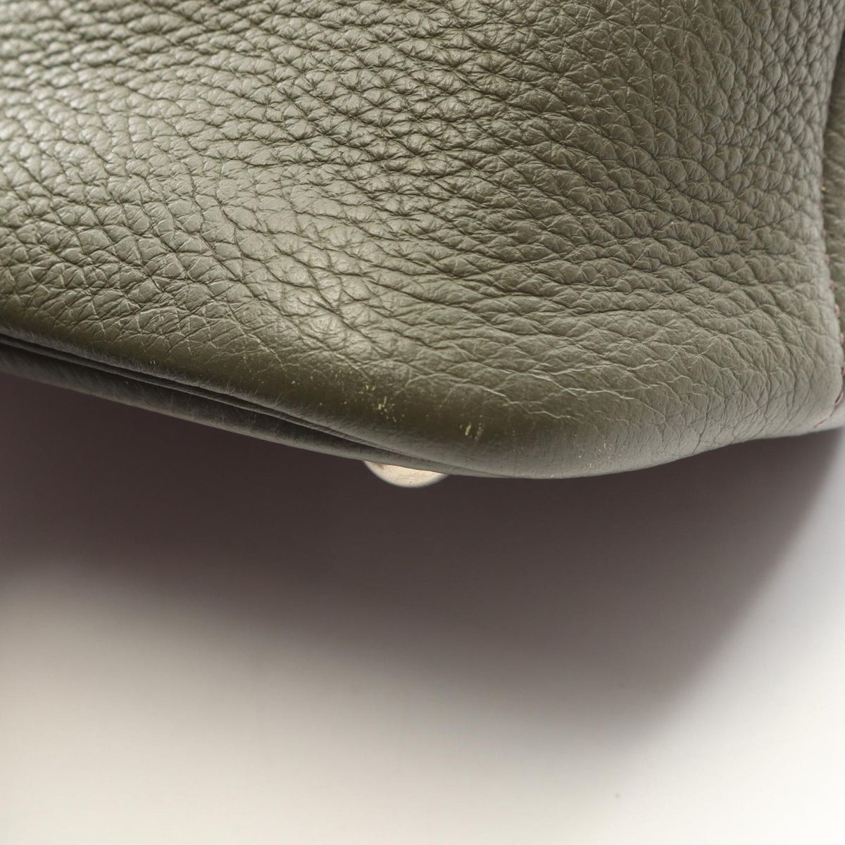 Hermes Handbag Bolide 31 2-Way Olive Green Leather — view 6