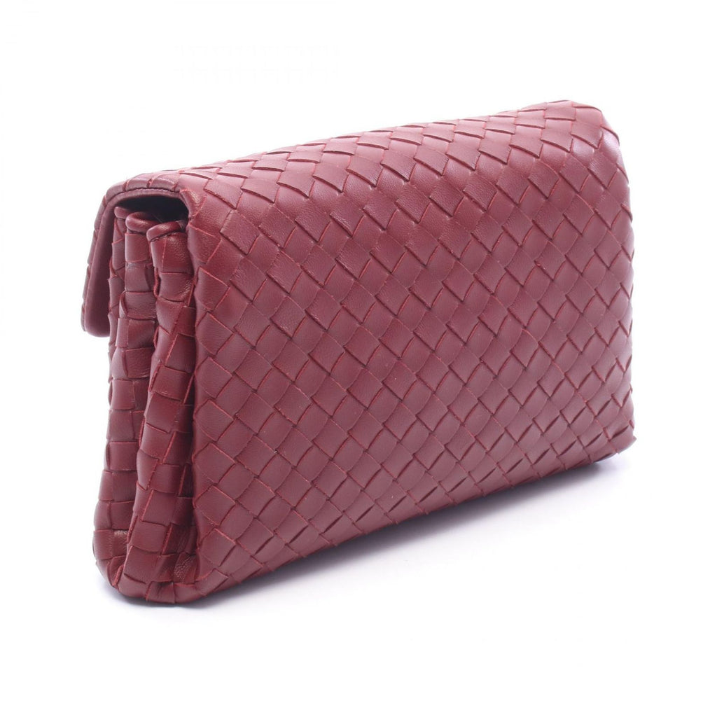 Bottega Veneta Clutch Intrecciato Bordeaux Lambskin — view 2