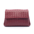 Bottega Veneta Clutch Intrecciato Bordeaux Lambskin