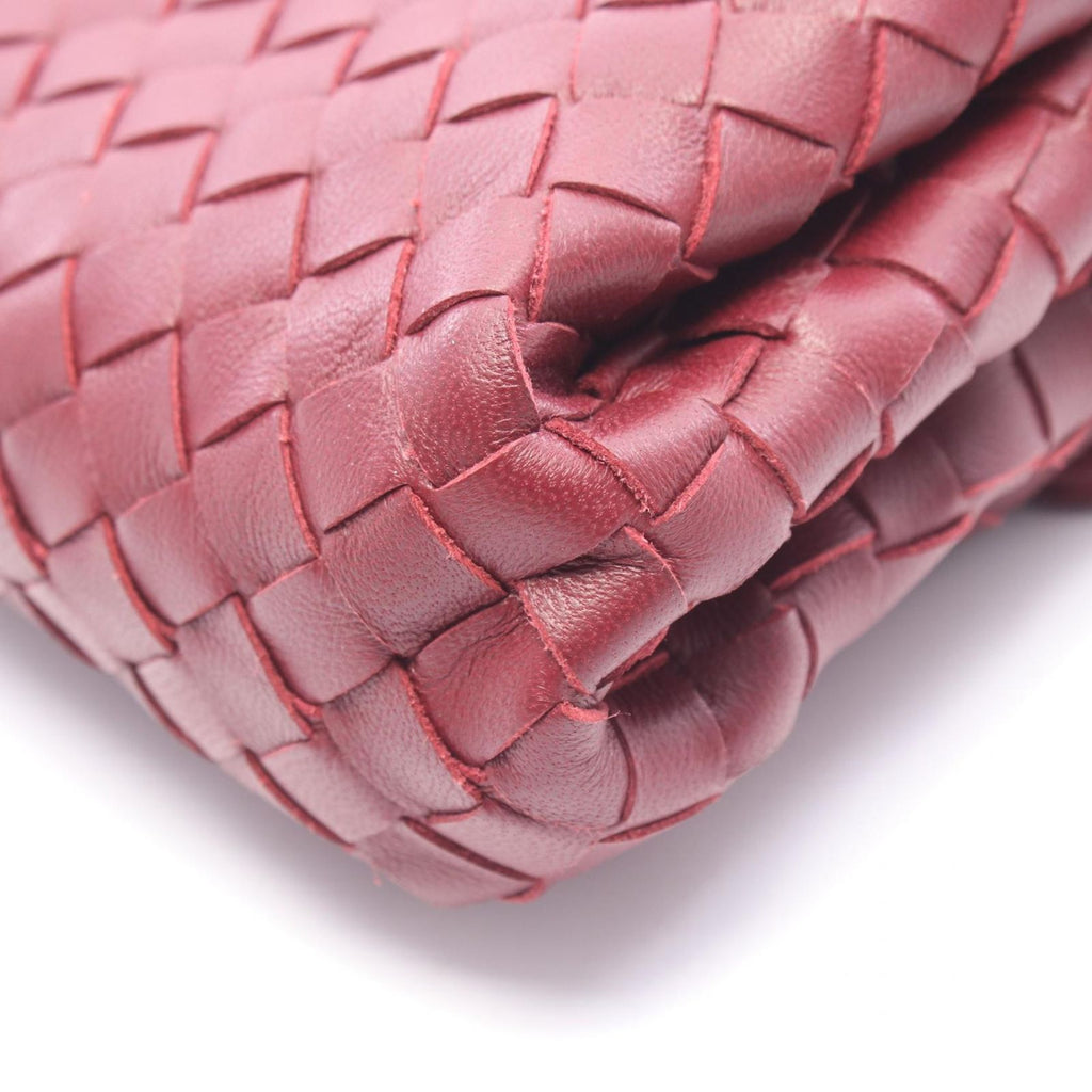 Bottega Veneta Clutch Intrecciato Bordeaux Lambskin — view 5