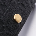 Louis Vuitton Card Case Envelope Business Holder Noir Leather — view 5