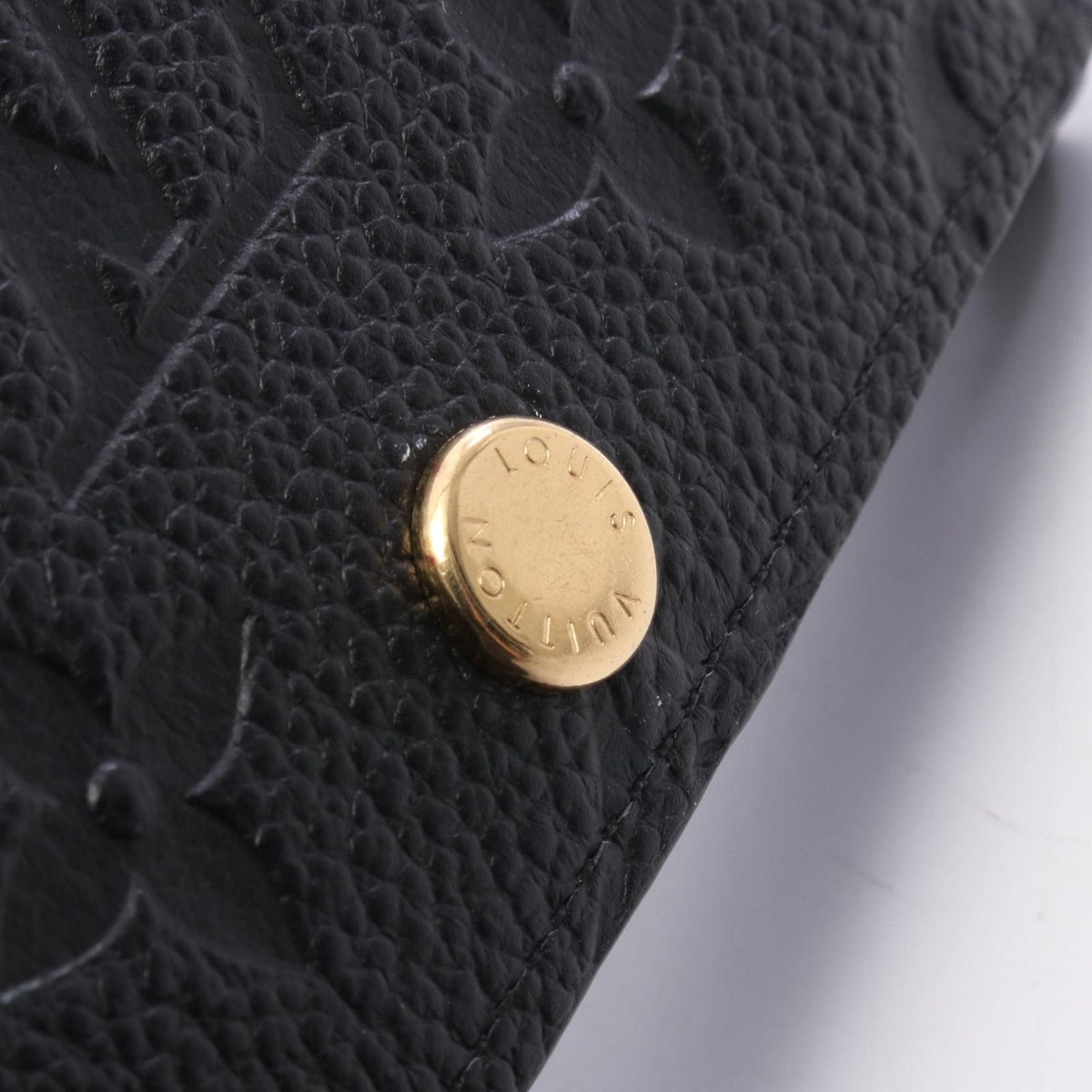 Louis Vuitton Card Case Envelope Business Holder Noir Leather — view 5