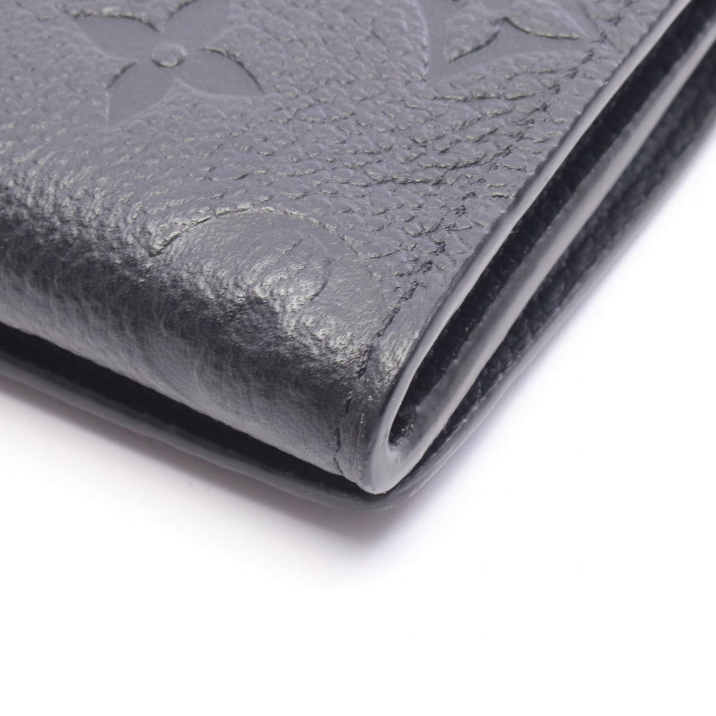 Louis Vuitton Card Case Envelope Business Holder Noir Leather — view 6