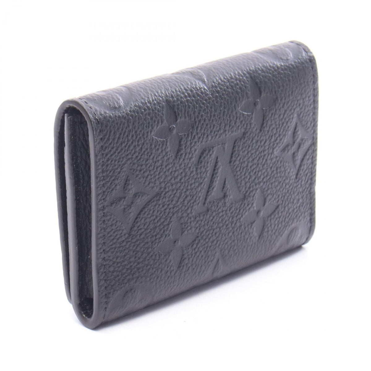 Louis Vuitton Card Case Envelope Business Holder Noir Leather — view 2