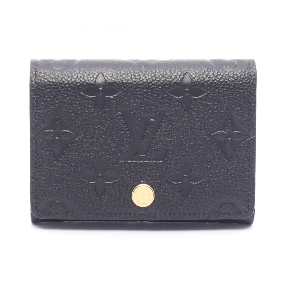 Louis Vuitton Card Case Envelope Business Holder Noir Leather