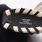 Hermes Charm Cheval Tresse Cles Black Keychain — view 3
