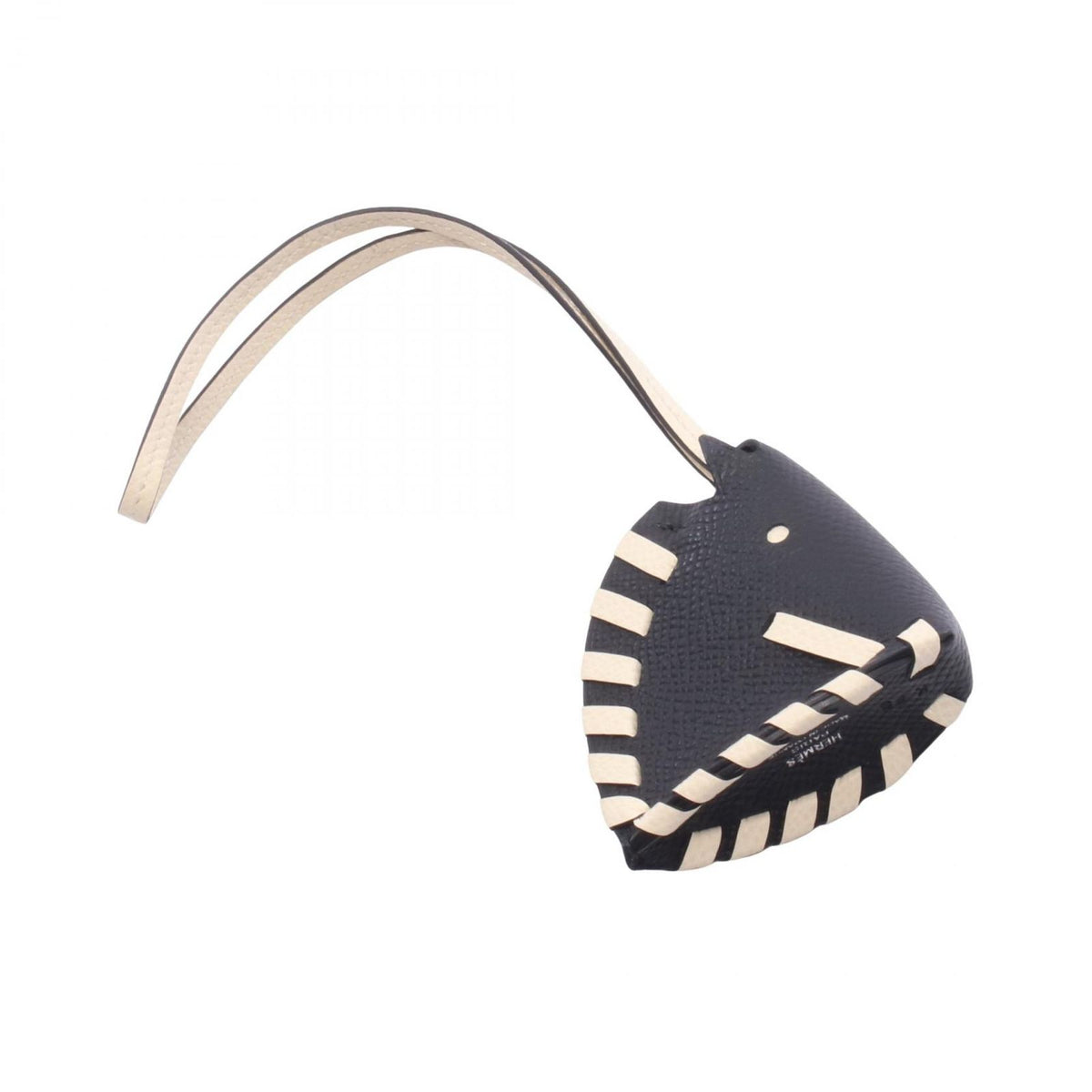 Hermes Charm Cheval Tresse Cles Black Keychain — view 2