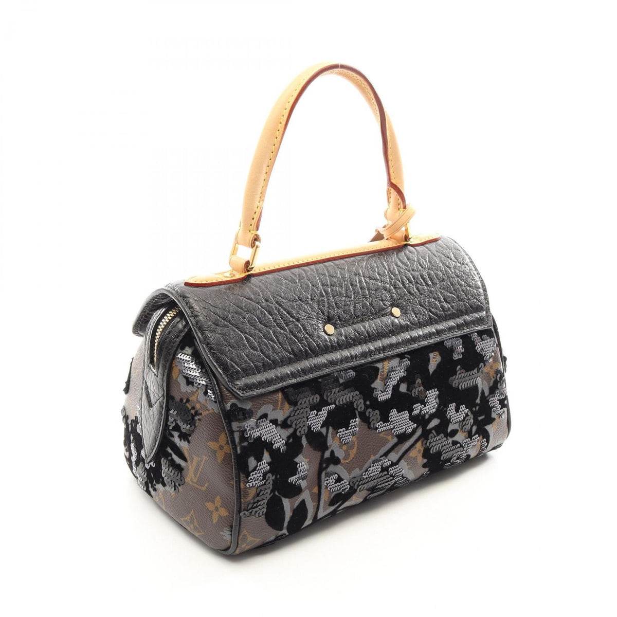 Louis Vuitton Handbag Fleur Duget Carrousel Noir Leather — view 2