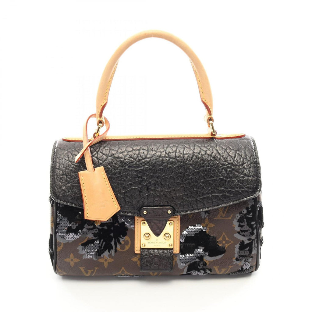 Louis Vuitton Handbag Fleur Duget Carrousel Noir Leather