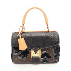 Louis Vuitton Handbag Fleur Duget Carrousel Noir Leather