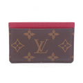 Louis Vuitton Card Case Porte Cartes Simple Fuchsia Leather
