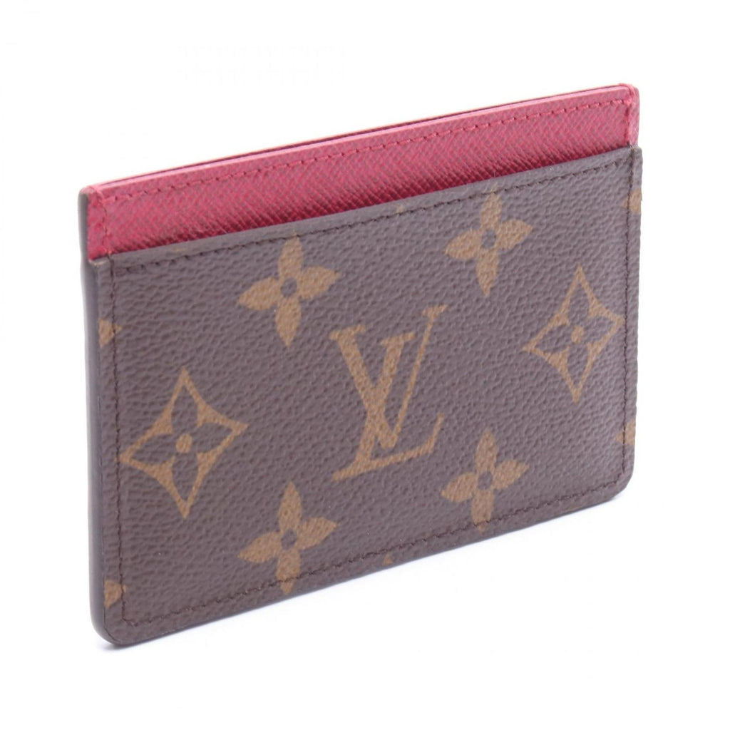 Louis Vuitton Card Case Porte Cartes Simple Fuchsia Leather — view 2