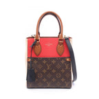Louis Vuitton Tote Bag Fold PM 2-Way Cerise Cream Noir Leather