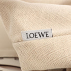 Loewe Tote Bag Anagram Cutout White Natural Leather — view 4