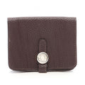 Hermes Card Case Dogon Chocolat Leather