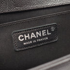 Chanel Shoulder Bag Boy Black Caviar Leather Chain — view 4