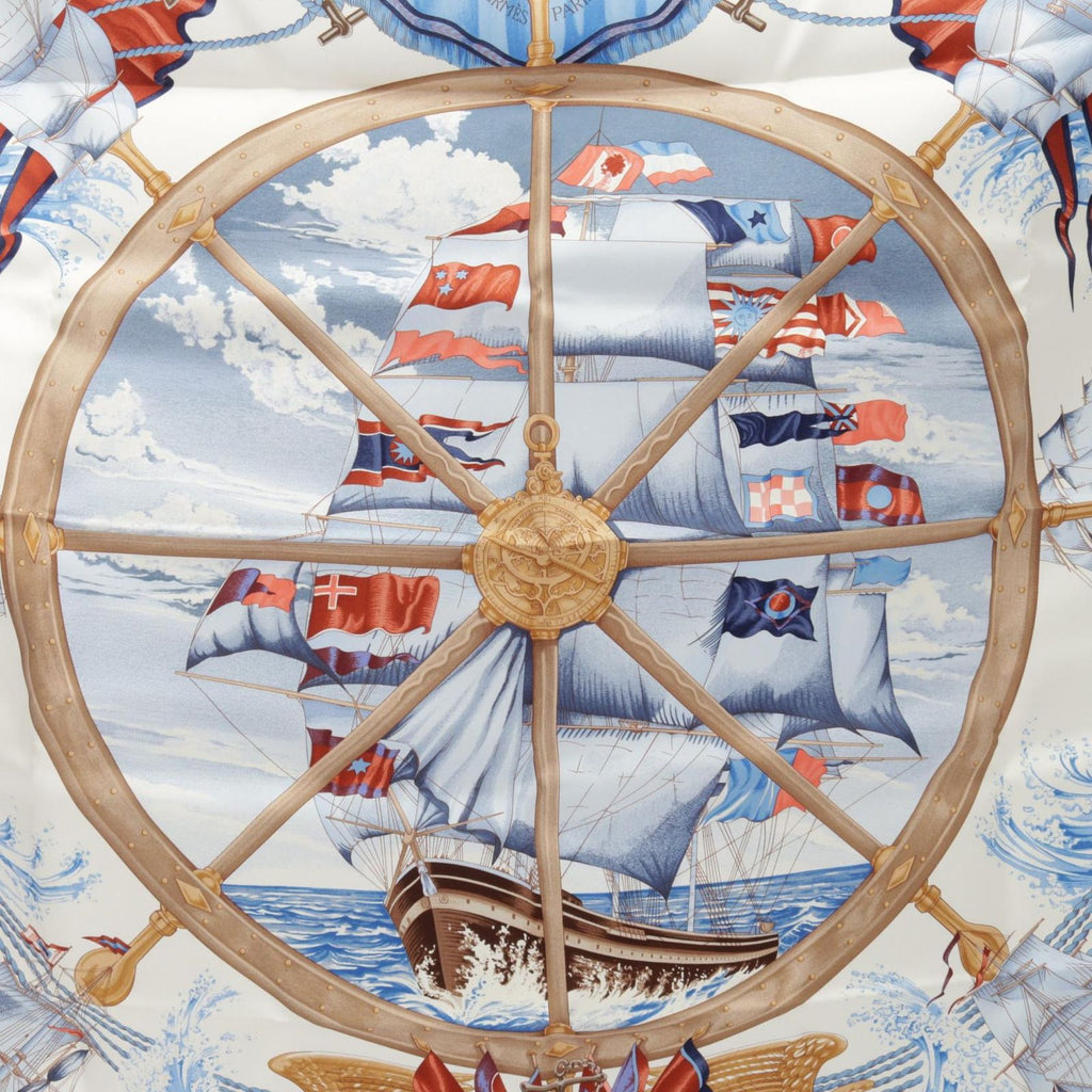 Hermes Scarf Carre 90 Vive le Vent Silk — view 4