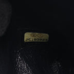 Chanel Shoulder Bag Quilted Navy Fabric Leather Chain — view 6