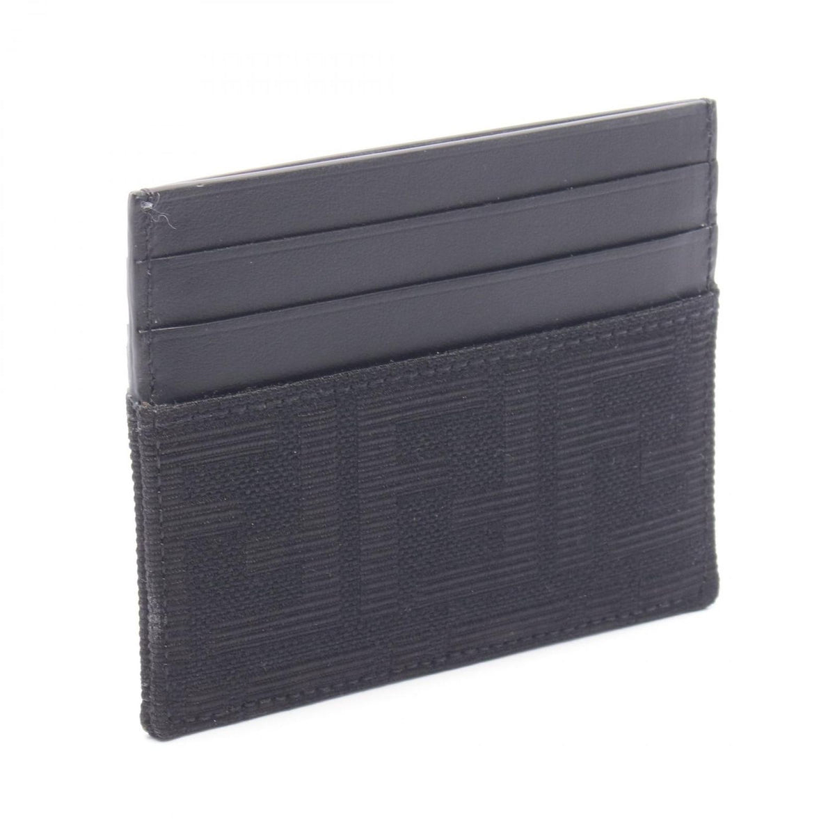Fendi Card Case FF Jacquard Canvas Leather — view 2
