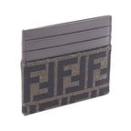 Fendi Card Case FF Jacquard Canvas Leather — view 2