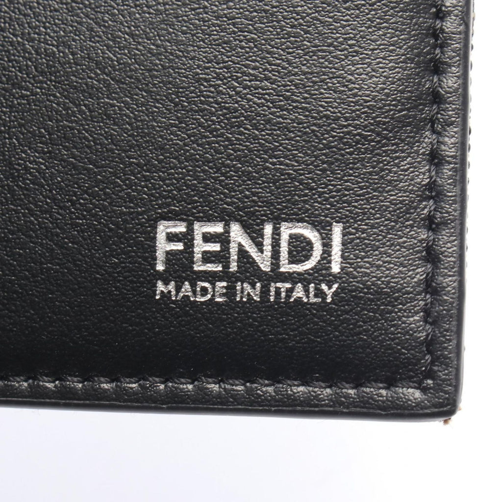Fendi Bifold Wallet FF Jacquard Zucca Canvas Leather Card Case — view 4