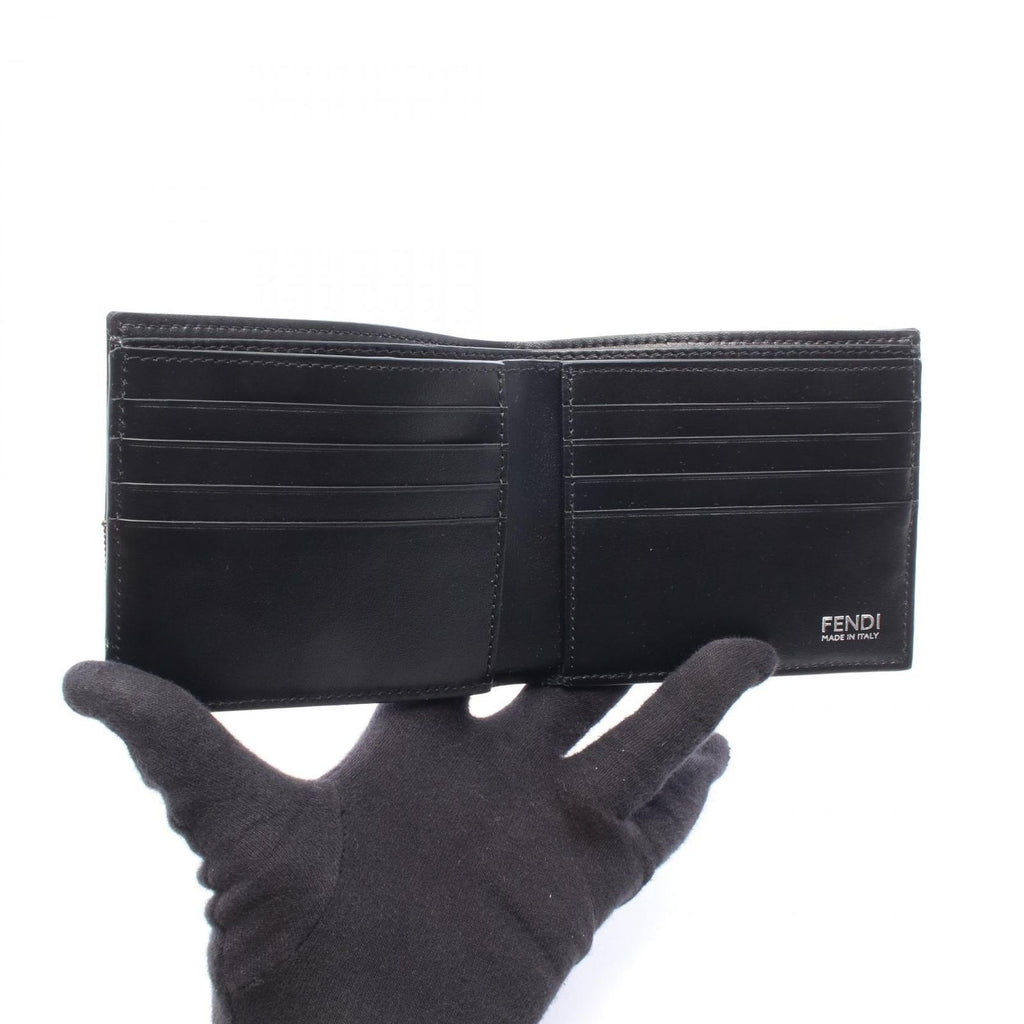 Fendi Bifold Wallet FF Jacquard Zucca Canvas Leather Card Case — view 3