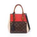 Louis Vuitton Tote Bag Fold PM Monogram Cerise Cream Noir 2-Way