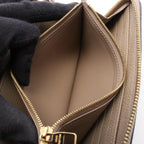 Louis Vuitton Round Wallet Zippy Bicolor Monogram Empreinte Tourterelle Cream — view 5