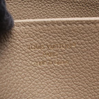 Louis Vuitton Round Wallet Zippy Bicolor Monogram Empreinte Tourterelle Cream — view 4