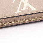 Louis Vuitton Round Wallet Zippy Bicolor Monogram Empreinte Tourterelle Cream — view 8