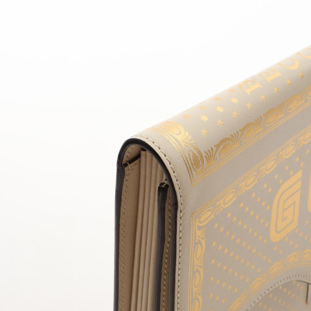 Gucci Clutch Sega Guccy Beige Leather — view 7