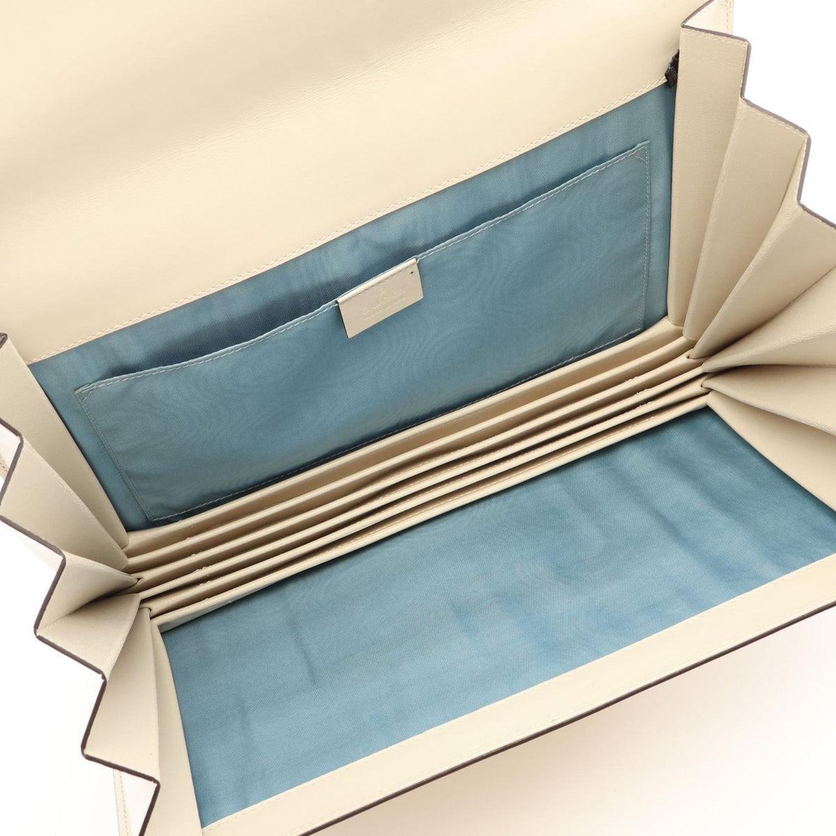 Gucci Clutch Sega Guccy Beige Leather — view 3