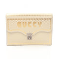 Gucci Clutch Sega Guccy Beige Leather