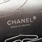 Chanel Shoulder Bag 2.55 Quilted Maxi Double Flap Silver Calfskin Chain — view 4