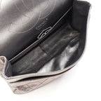 Chanel Shoulder Bag 2.55 Quilted Maxi Double Flap Silver Calfskin Chain — view 3
