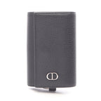 Dior Key Case CD Logo Black Leather Key Holder