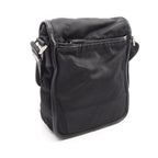 Prada Shoulder Bag Black Nylon Saffiano Leather — view 2